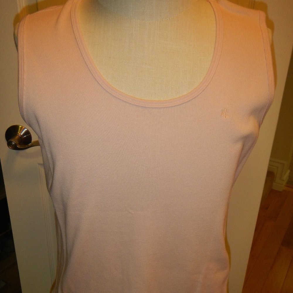 Blush scoop neck dress tank